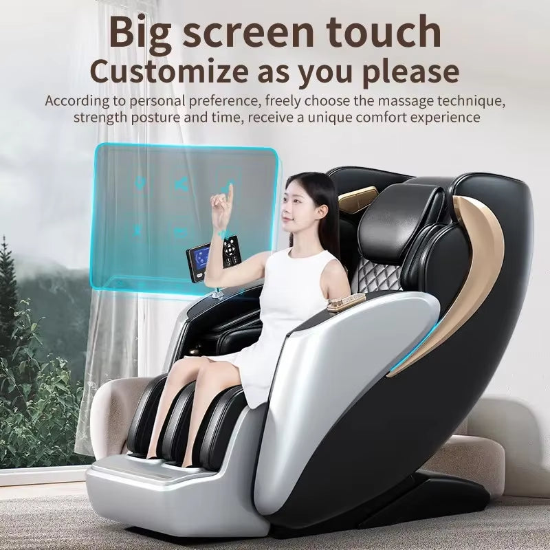 2025 Trend Luxury Home Spa Chair Massager Sofa Full Body 4D Zero Gravity SL Track Electric Shiatsu Massage Chair